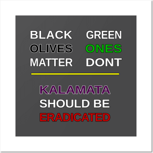 Black Olives Matter Posters and Art